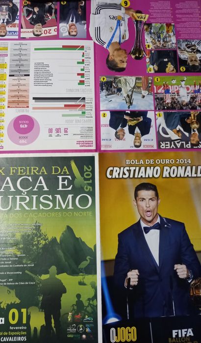 poster de Cristiano Ronaldo Bola de ouro 2014
