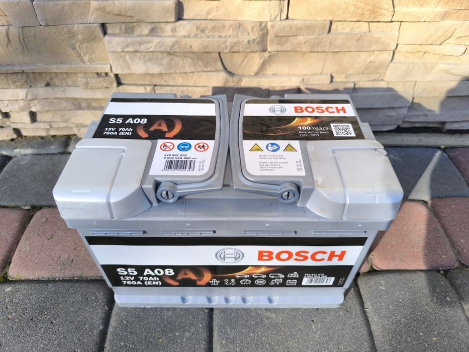 Akumulator Nowy AGM Bosch 70Ah 760A Silver S5