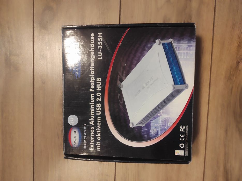 Зовнішня кишеня MS-TECH IDE BOX3.5" incl.USB 2.0HUB