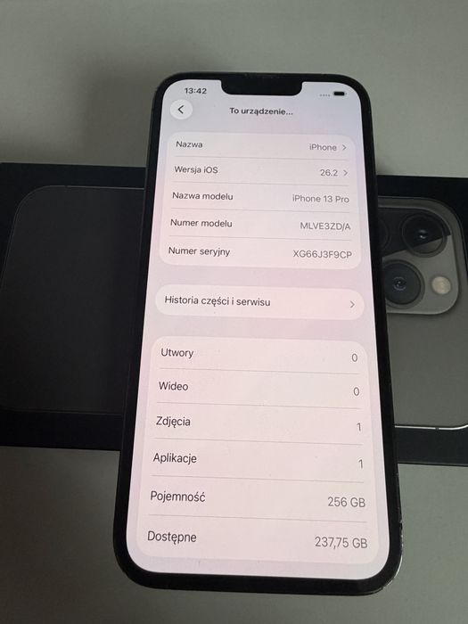 # iPhone 13 Pro 256gb Grafit Bateria 100%