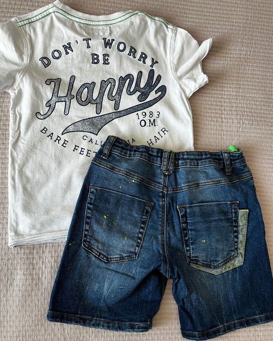 Речі одяг  літні шорти футболки Zara Original Marines  H&M 5-6 років