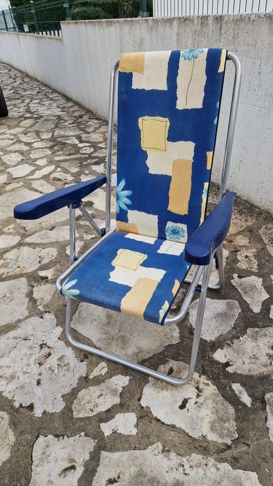 Conjunto de 6 cadeiras de exterior reclináveis