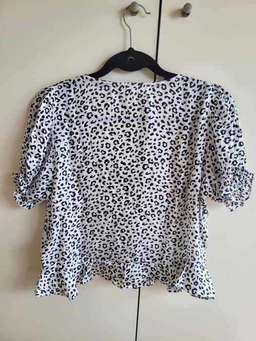 Top Leopardo Preto e Branco - BROWNIE