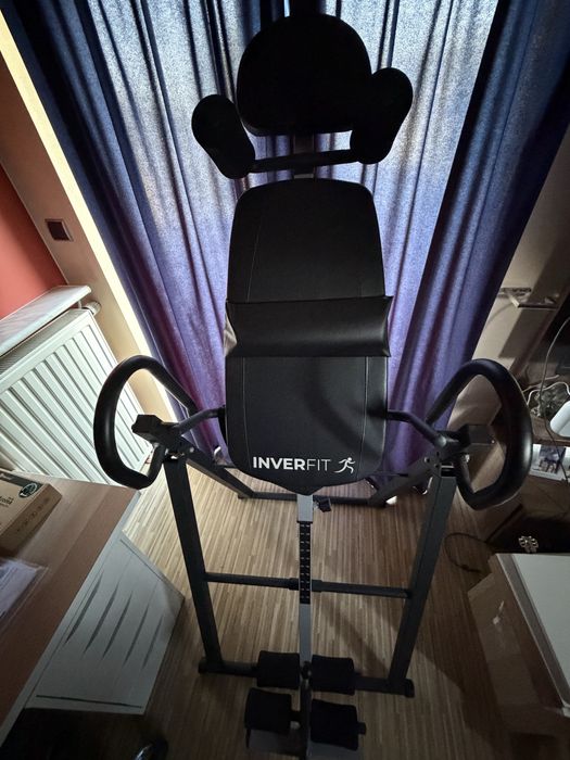 Ławka grawitacyjna inwersyjna INVERFIT 150 kg | Na ból kręgosłupa | Stan Idealny