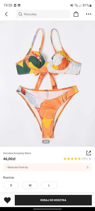 Strój kąpielowy bikini Shein