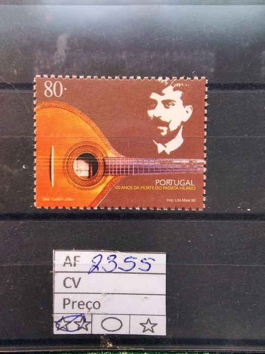 1996.   100 Anos Da Morte Do Fadista Hilário MNH **