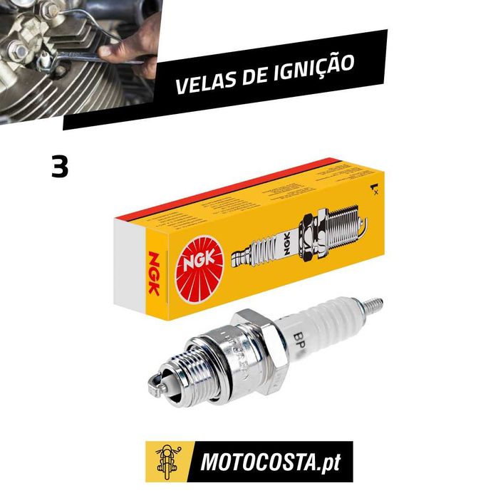 Velas de Ignição NGK - Vários Modelos Disponíveis Séries A B BK BP BR C CR D G I J L P R e mais