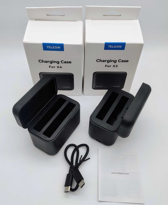 Зарядка Telesin Insta360 X3 X4 нова оригінальна на 2 аккумулятора