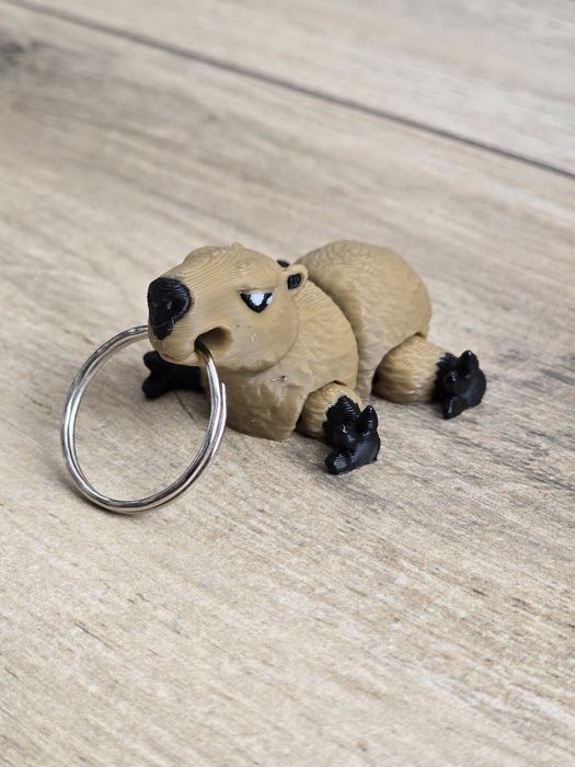 Breloczek Kapibara 3d - Brelok Druk3d fidget Keychain mixGadzet
