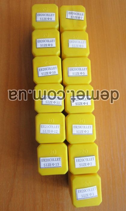 Цанговый патрон ER20 МК3 (MT3) с комплектом цанг 13 шт 1-13 мм (ER20)