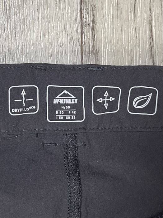 McKinley dry plus штаны брюки 50 М размер трекинговые черные