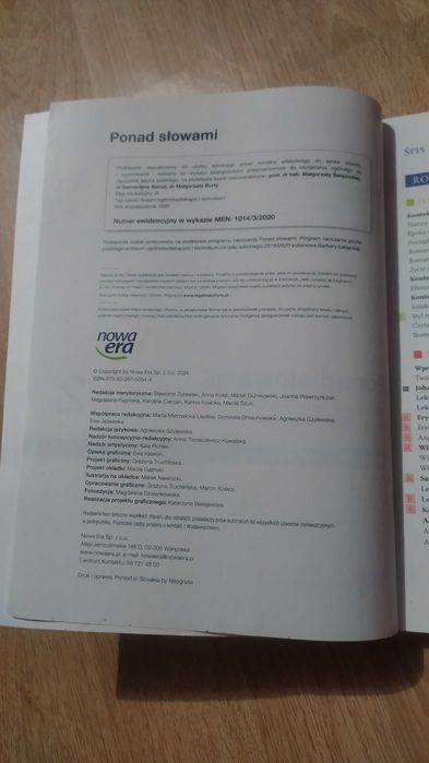 Ponad słowami 2 część 1 zakres podstawowy i rozszerzony Nowa Era
