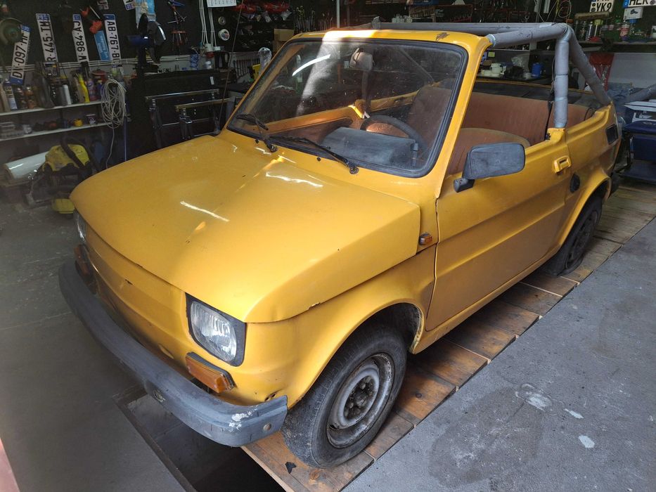 FIAT 126P Cabrio Bosmal Buggy Kabriolet Przeróbka Opolskie 1985 Rok