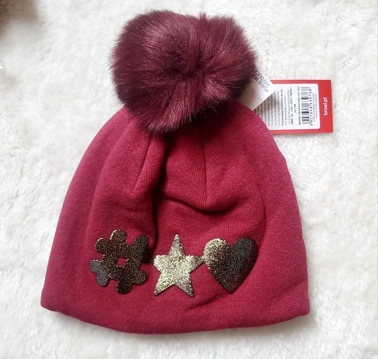Czapka zimowa, dziewczęca, Broel, rozm. 51cm (2-3lata)