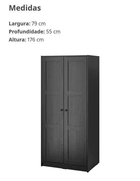 Roupeiro IKEA RAKKESTAD como novo