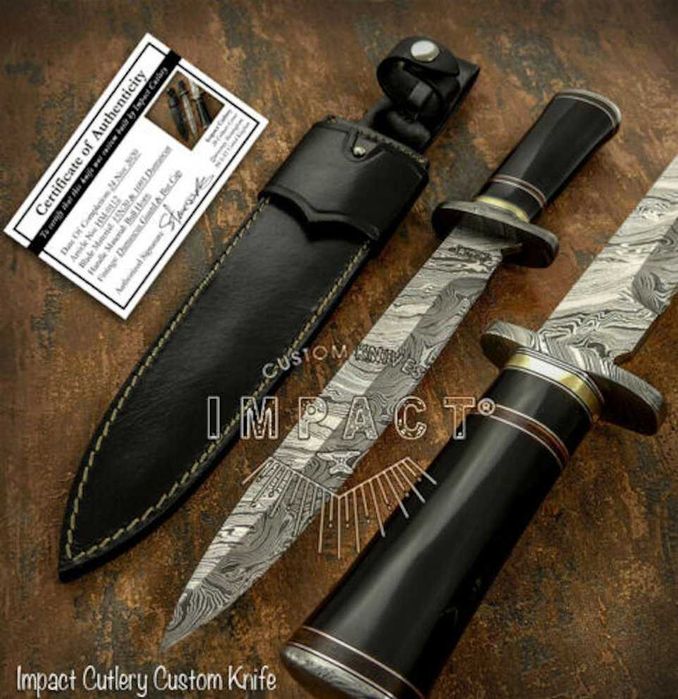 IMPACT nóż Bowie z Damastu damast DM 0112