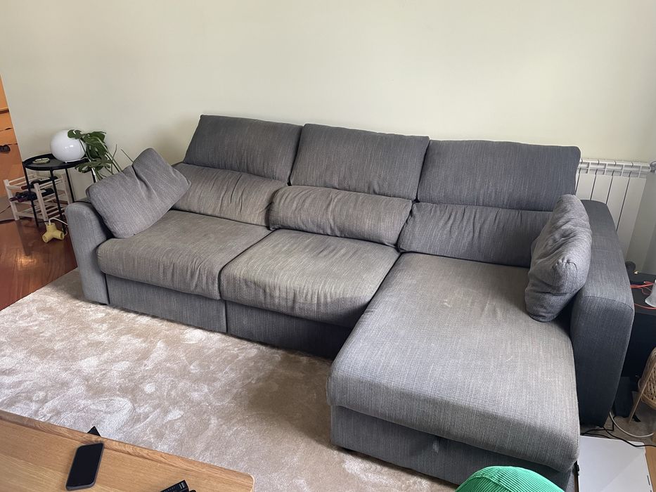 Sofá ESKILSTUNA IKEA 3 lugares com chaise longue – Cinzento