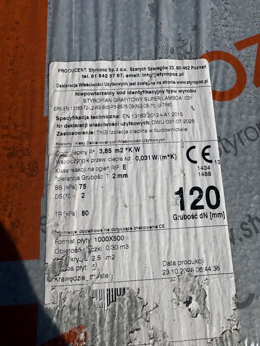 Styropian grafitowy super lambda
