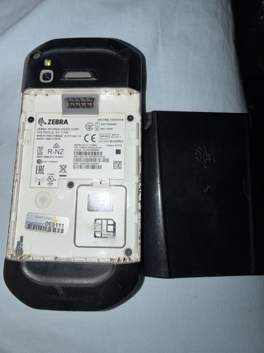 Skaner  telefon Zebra tc 56 dwie baterie