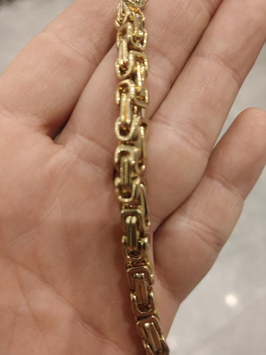 Łańcuszek męski stal nierdzewna Nowy okazja.GRATIS!