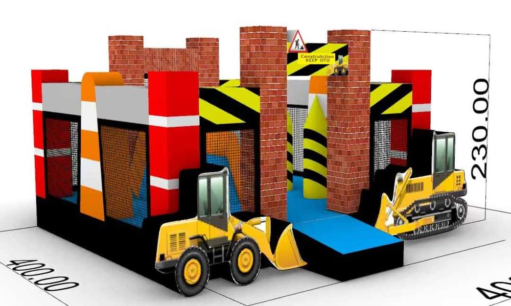 Insuflável Parque de obras (novo)