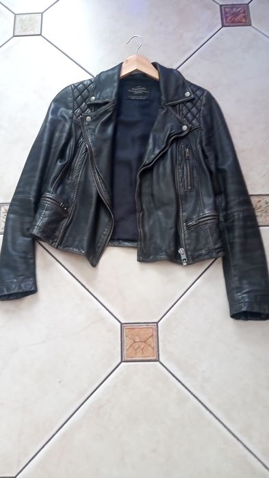 AllSaints kurtka ramoneska skóra/skórzana Cargo Biker XS(34)jesienna