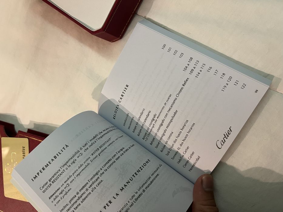 Relogio Cartier Santos-Dumont- Aço e couro - Full Set