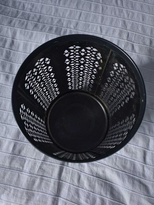 Metalowy, czarno-złoty lampion Ikea, ozdoba, dekoracja, STABBIG
