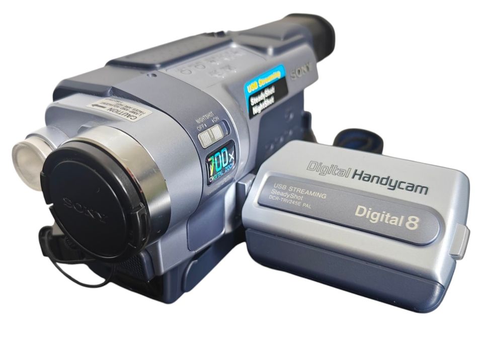 Sony Digital8 DCR-TRV245E – Kamera Cyfrowa Digital8 | USB Streaming | NightShot | SteadyShot