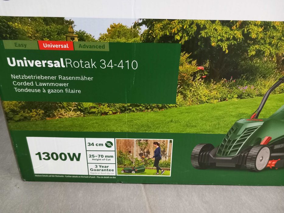 Kosiarka elektryczna Bosch 34-410 jak nowa 1300 Wat 34 cm koszenia