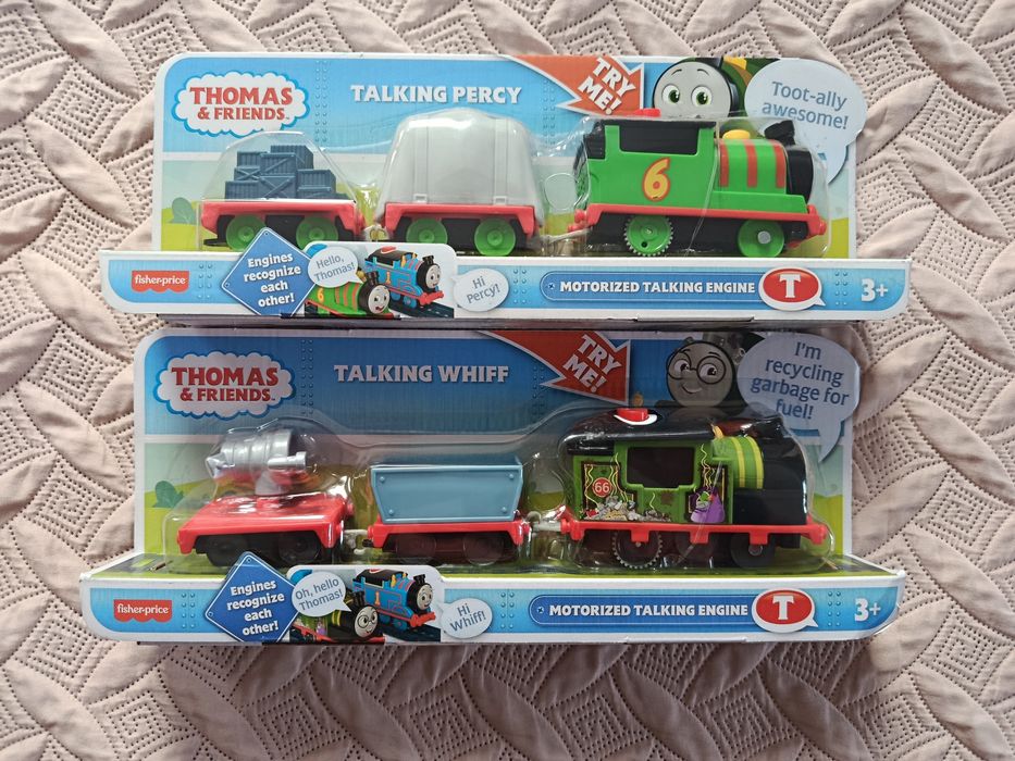 Моторизований паровозик Томас, що розмовляє Fisher Price залізниця