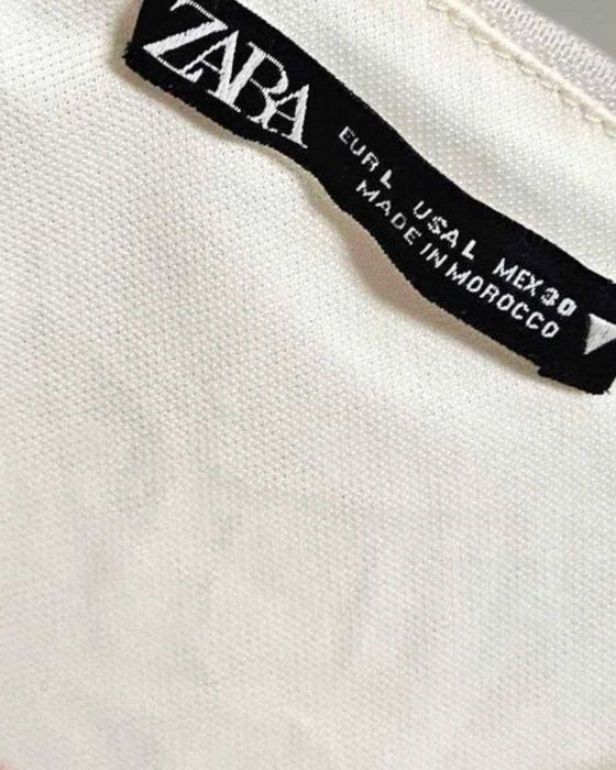 Платье летнее ZARA акварельный принт с драпировкой и вырезом на талии