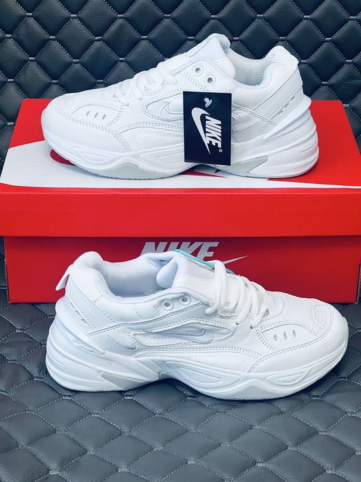 Nike air Monarch Tekno M2K all White кроссовки женские найк монарх