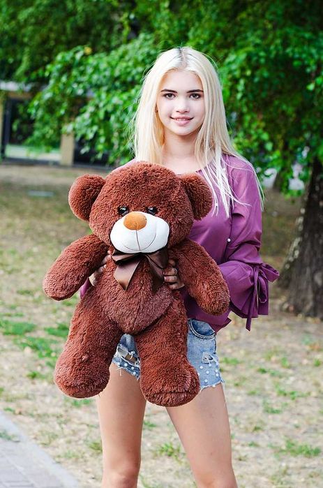 Великий плюшевий ведмедик Рафаель 80 см м'який та пухнастий.