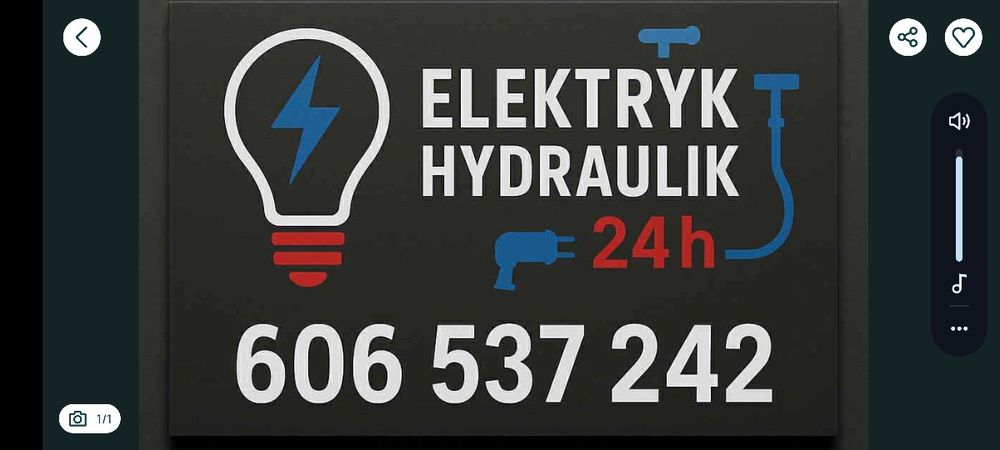 Elektryk Hydraulik  udrażnianie rur  kanalizacji pog tech 24h/7 wuko