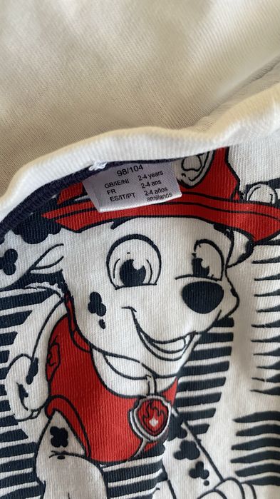 Bluzka Psi Patrol Paw Patrol Marshall 98/104  krótki rękaw