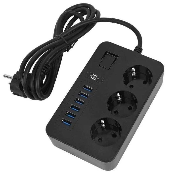б/в мережевий фільтр на 3 розетки і 6 USB = 299 грн + послуги ОЛХ