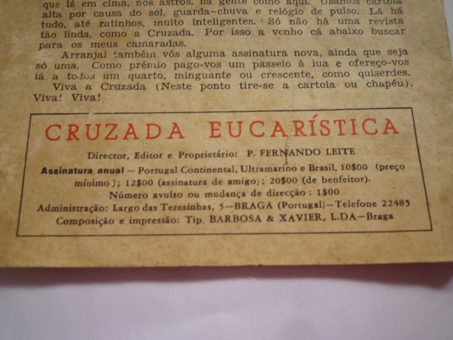 Revista eucarística Cruzada nº 3 de 1961