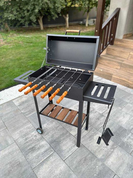 Мангал 4 мм з решіткою-гриль! Мангал-барбекю! Мангал на колесах!