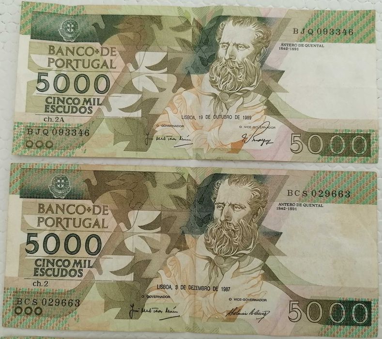 Notas de 5000 escudos, lote 05.24