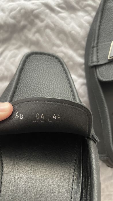 Skórzane mokasyny Louis Vuitton 46