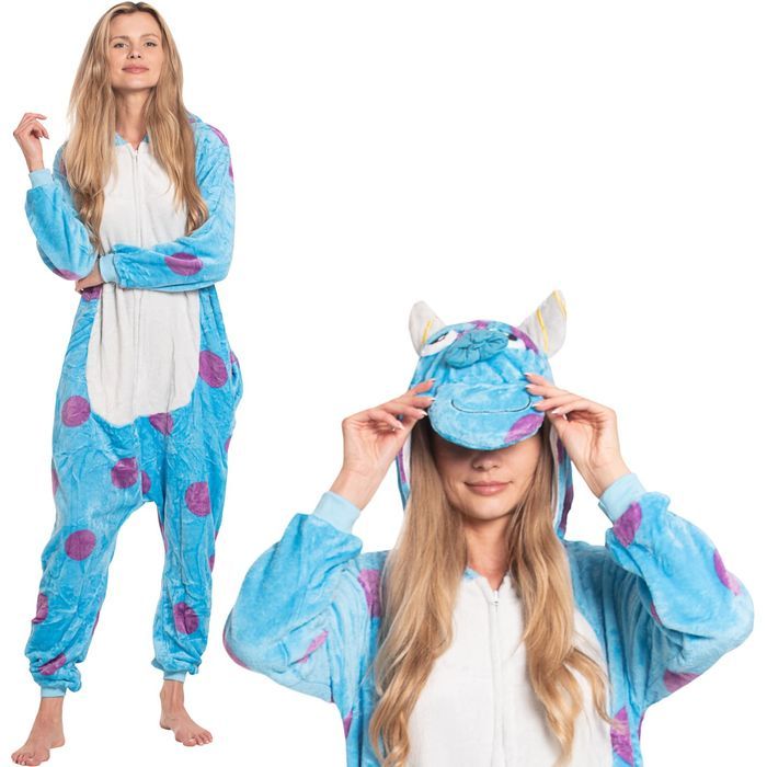 Piżama Damska Kombinezon Kigurumi Onesie Sulivan Niebieski 175-185 XL