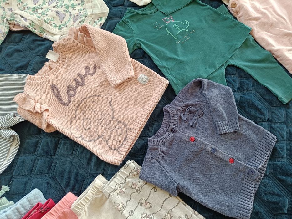 Paka ubrań 62-68 dziewczęce 3-6 mscy, George Cool Club body pajace