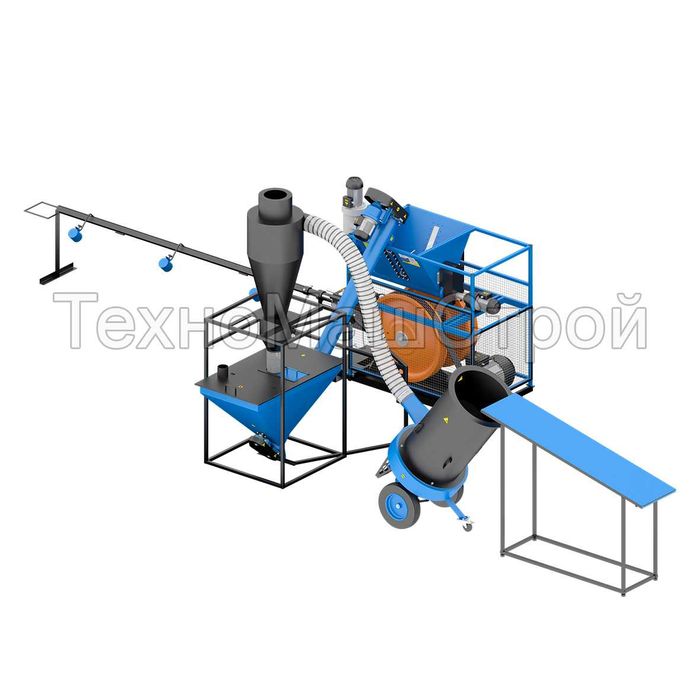 Брикетувальник "Ecopress" з сінорізкою ДР-1000. Брикетировщик