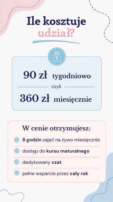 Korepetycje biologia + kurs maturalny