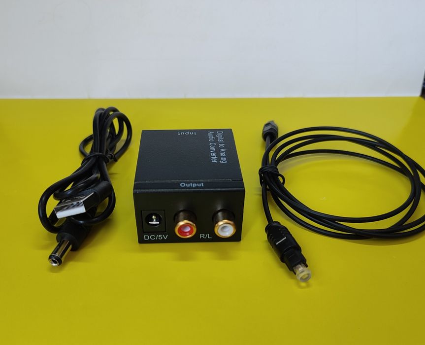HI-FI  цифровий волоконно- оптичний коаксіально-аналоговий аудіоконвертер