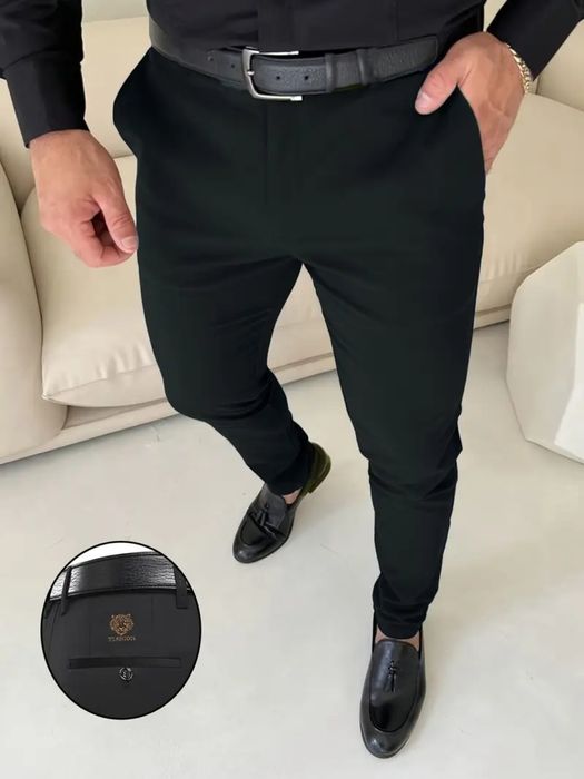 Чоловічі класичні штани еластичні