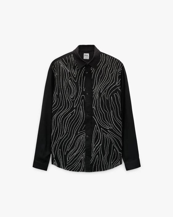 Рубашка Zara с вышивкой