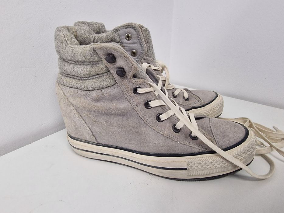 Converse zimowe trampki koturny 40