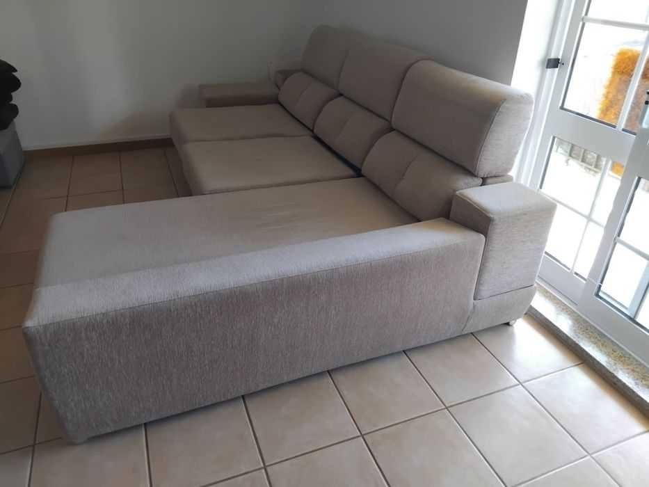 Sofá 2 lugares + chaise longue